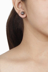 Closet Drama Grey Ball earring