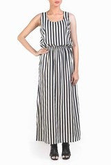 Chateau Stripes Maxi Dress