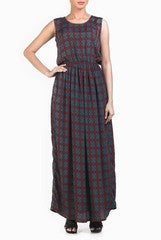 Chateau Brown Maxi Dress