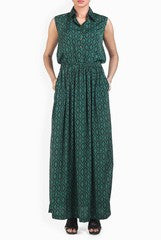 Chateau Green Maxi Dress