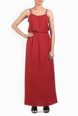 Chateau Red Maxi Dress