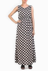 Chateau Polka Dots Maxi Dress