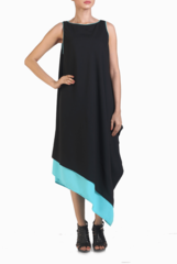 Crazi Darzi Double Layered Black Dress
