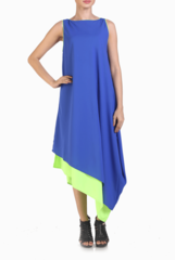 Crazi Darzi Double Layered Blue Dress