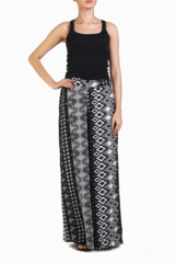 Crazi Darzi Black and White High Waisted Palazzo Pant