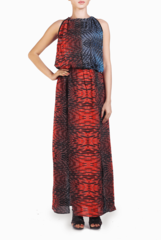 Crazi Darzi Red Front Two Slit Dress