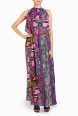 Crazi Darzi Pink Front Two Slit Dress