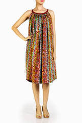 Crazi Darzi Red One Side Button Dress
