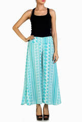Crazi Darzi Sky Blue Boom Flaired Pant