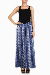 Crazi Darzi Blue Flaired Palazzo Pant