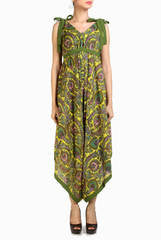 Crazi Darzi Green Assymetric Funky Jumper