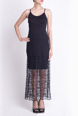 Crazi Darzi Black Long Lace Dress