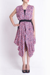 Crazi Darzi Pink Funky Cowl Dress