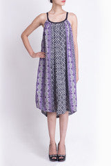 Crazi Darzi Purple One Side Button Dress