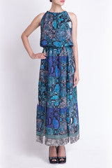 Crazi Darzi Blue Two Slit Dress