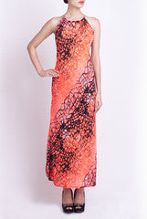 Crazi Darzi Orange Beach Dress