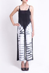 Crazi Darzi Black and White Tye and Dye Jumpsuit