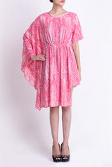 Crazi Darzi Pink Pleated Dress
