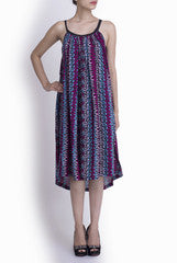 Crazy Darzi Multicolor Side Button Dress