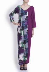 Crazi Darzi Purple Chik Flap Dress