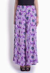 Crazi Darzi Purple Lycra Palazzo
