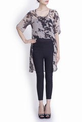 Crazi Darzi Black Printed Top