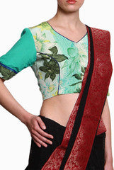 Closet Ranipink Green Floral Blouse
