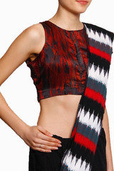 Closet Ranipink Red and Black Blouse