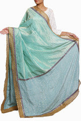 Closet Ranipink Golden Bordered Dupatta