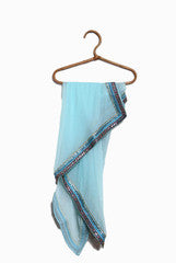 Closet Ranipink Sky Blue Dupatta