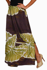 Closet Ranipink Leaf Printed Skirt