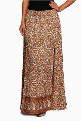 Closet Ranipink Brown Long Skirt