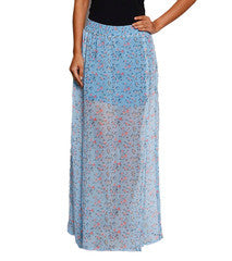 Closet Ranipink Blue Sheer Skirt