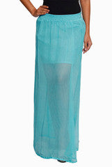 Closet Ranipink Sky Sheer Skirt