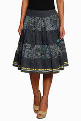 Closet Ranipink Grey Midi Skirt