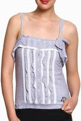 Closet Ranipink Blue Spaghetti Top