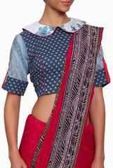 Closet Ranipink Blue With Baby Collar Blouse