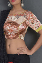 Closet Ranipink Brown Multi Shaded Blouse