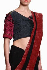 Closet Ranipink Black & Grey Blouse