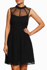 Closet Ranipink Black High Neck Dress