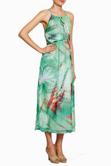 Closet Ranipink Sea Green Long Dress
