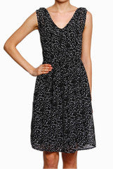 Closet Ranipink Black With White Bubble Print Dress