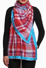Closet Ranipink Plaid Pattern Stole