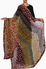 Closet Ranipink Multicolor Tiger Printed Dupatta