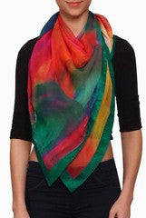 Closet Ranipink Ombre Dyed Multi Design Stole
