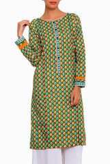 Closet Ranipink Green Printed Kurta