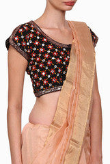 Closet Ranipink Black Mirror Work Blouse