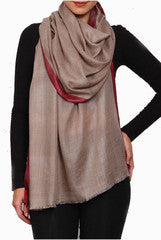 Closet Ranipink Camel Brown And Maroon Stole