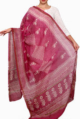 Closet Ranipink Burgundy Dupatta