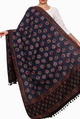 Closet Ranipink Navy Blue Dupatta